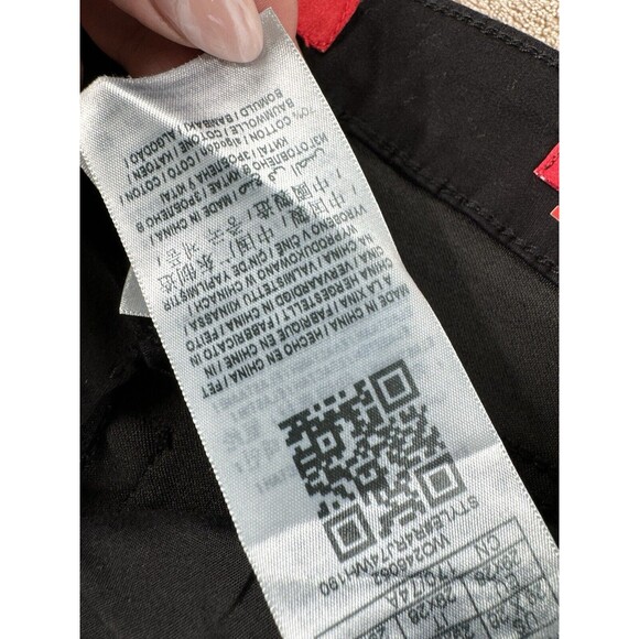 Guess Rhinestone G Black Jeans Slim Straight Leg Size 8/29 - Picture 10 of 15